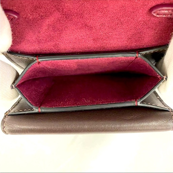 Coach Floral Print Wallet - Brown and Pink Crossbody - Picture 13 of 16